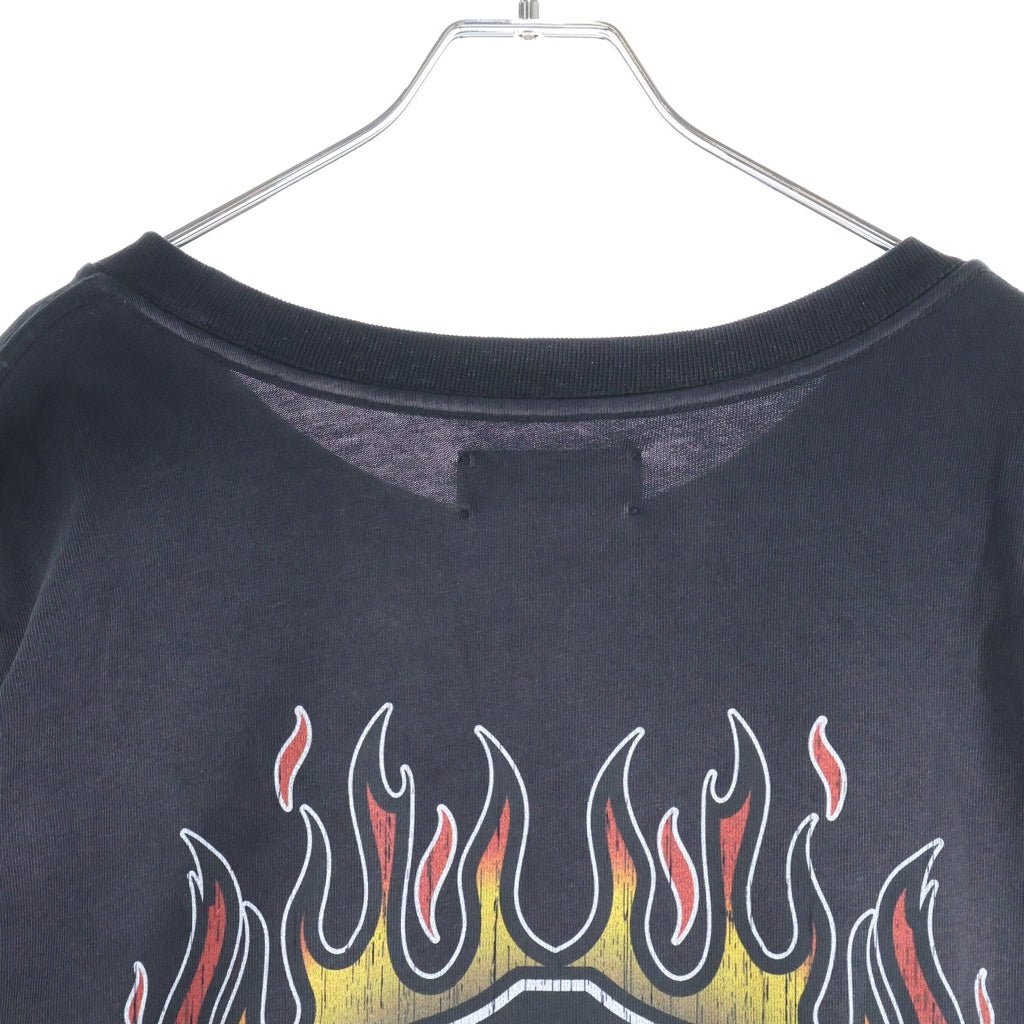 AMIRI(アミリ) MA FLAMES OS TEE BLACK エムエー フレイムズ オーエス Tシャツ ブラック AMTOJR1111