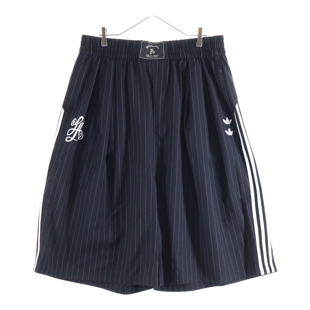 adidas(アディダス) × WILLY CHAVARRIA PINSTRIPE LONG SHORT ストライプショーツ パンツ ブラック KV2247