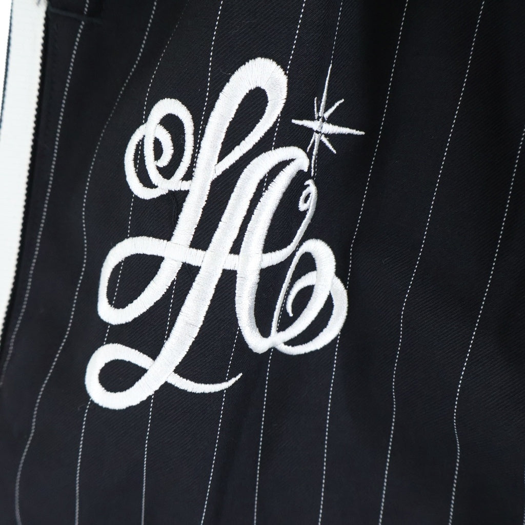 adidas(アディダス) × WILLY CHAVARRIA PINSTRIPE LONG SHORT ストライプショーツ パンツ ブラック KV2247