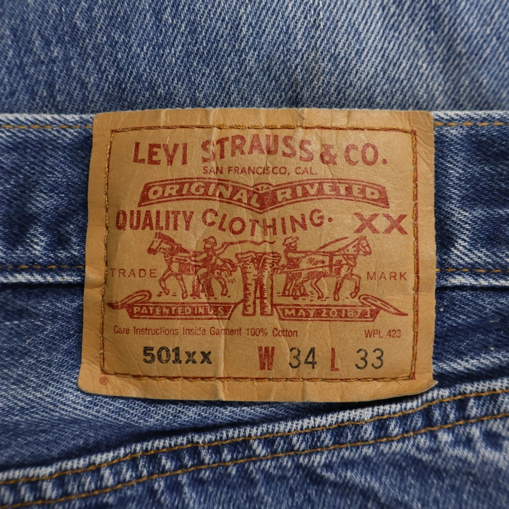 Levi's(リーバイス) 00s 501XX メキシコ製 ボタンフライ デニムパンツ ジーンズ ボタン裏190 インディゴ