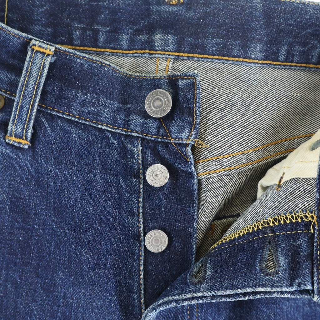 Levi's(リーバイス) 90s 501XX USA製 BIGE セルビッチ ボタン裏555 バレンシア工場 ボタンフライ デニムパンツ インディゴ
