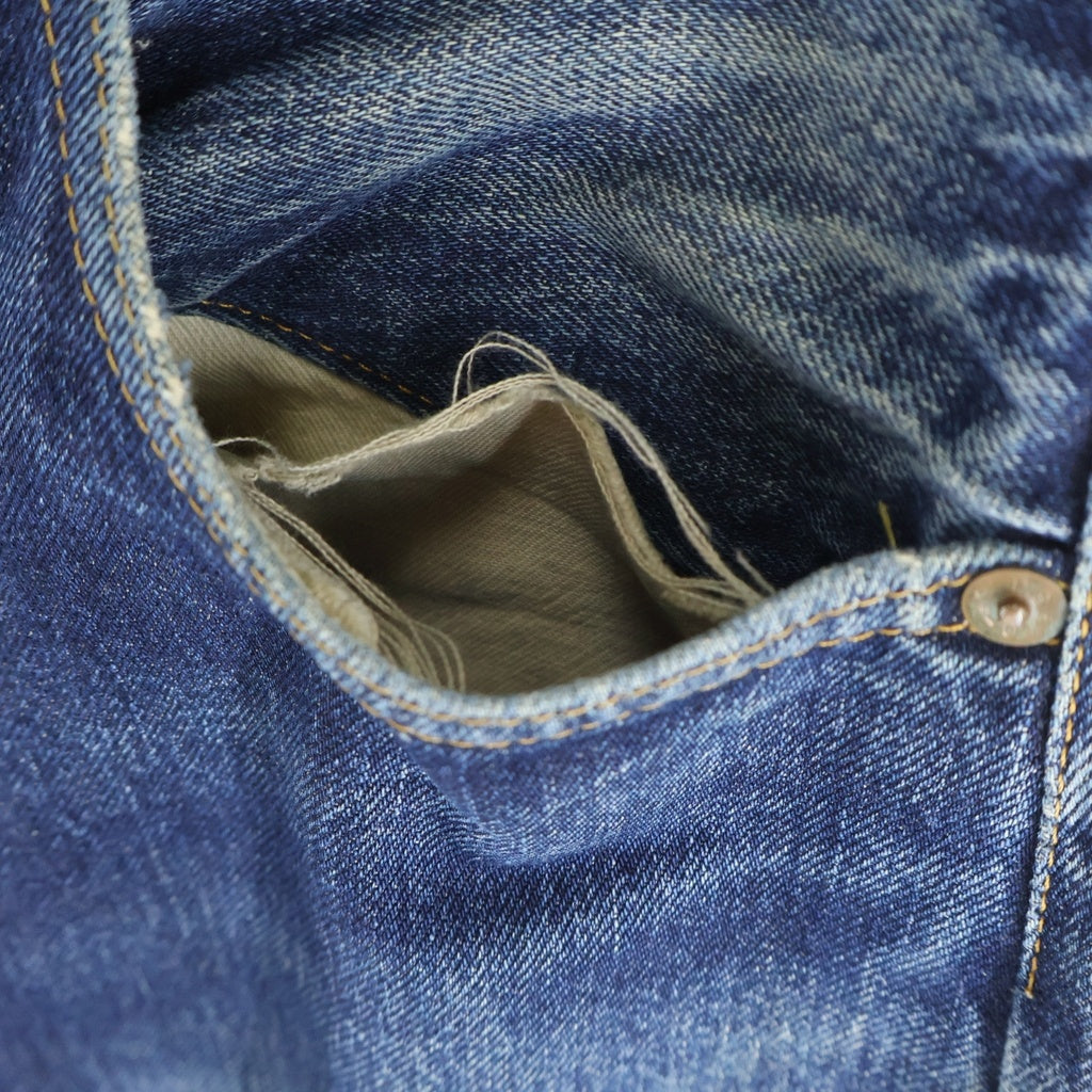 Levi's(リーバイス) 90s 501XX USA製 BIGE セルビッチ ボタン裏555 バレンシア工場 ボタンフライ デニムパンツ インディゴ