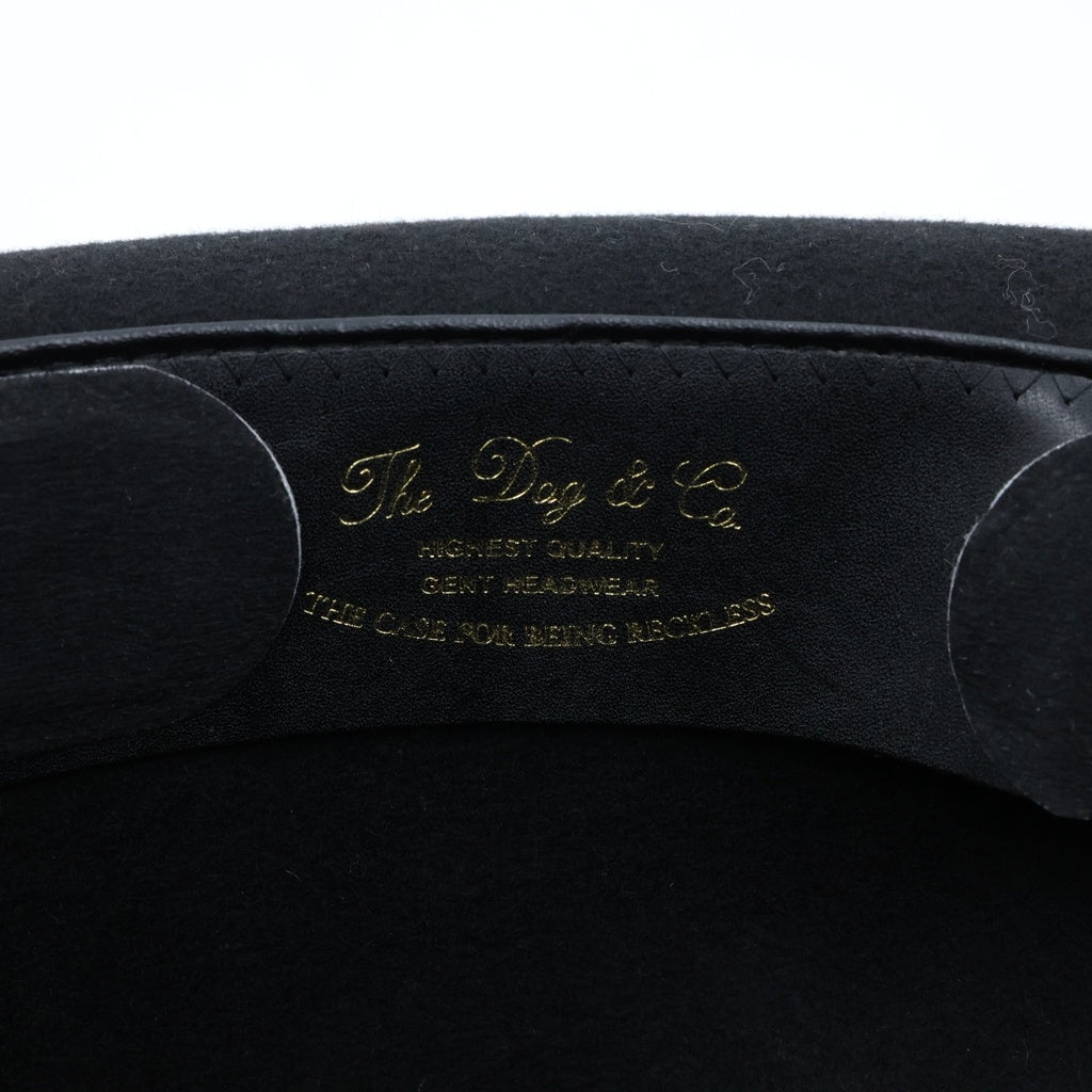 THE H.W.DOG&CO(ドッグアンドコー) フェルト ウール 中折れハット 帽子 ブラック