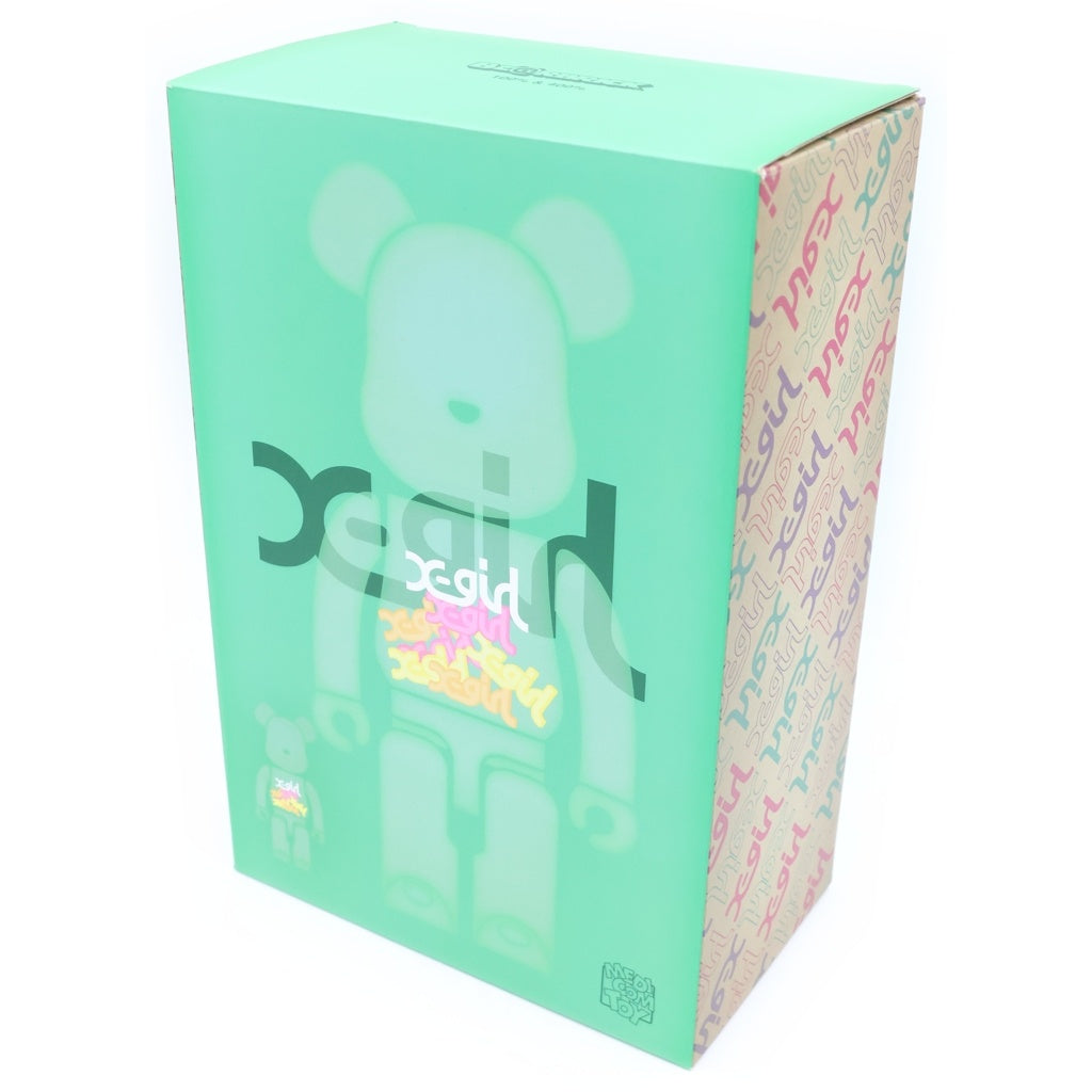 MEDICOM TOY(メディコムトイ) BE@RBRICK X-girl 400% 100% ベアブリック エックスガール フィギュア グリーン