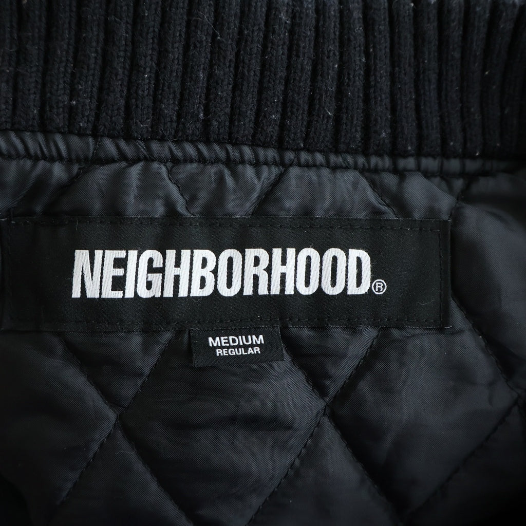 NEIGHBORHOOD(ネイバーフッド) 23AW 中綿キルティングジャケット ブルゾン ブラック 232SPNH-JKM01