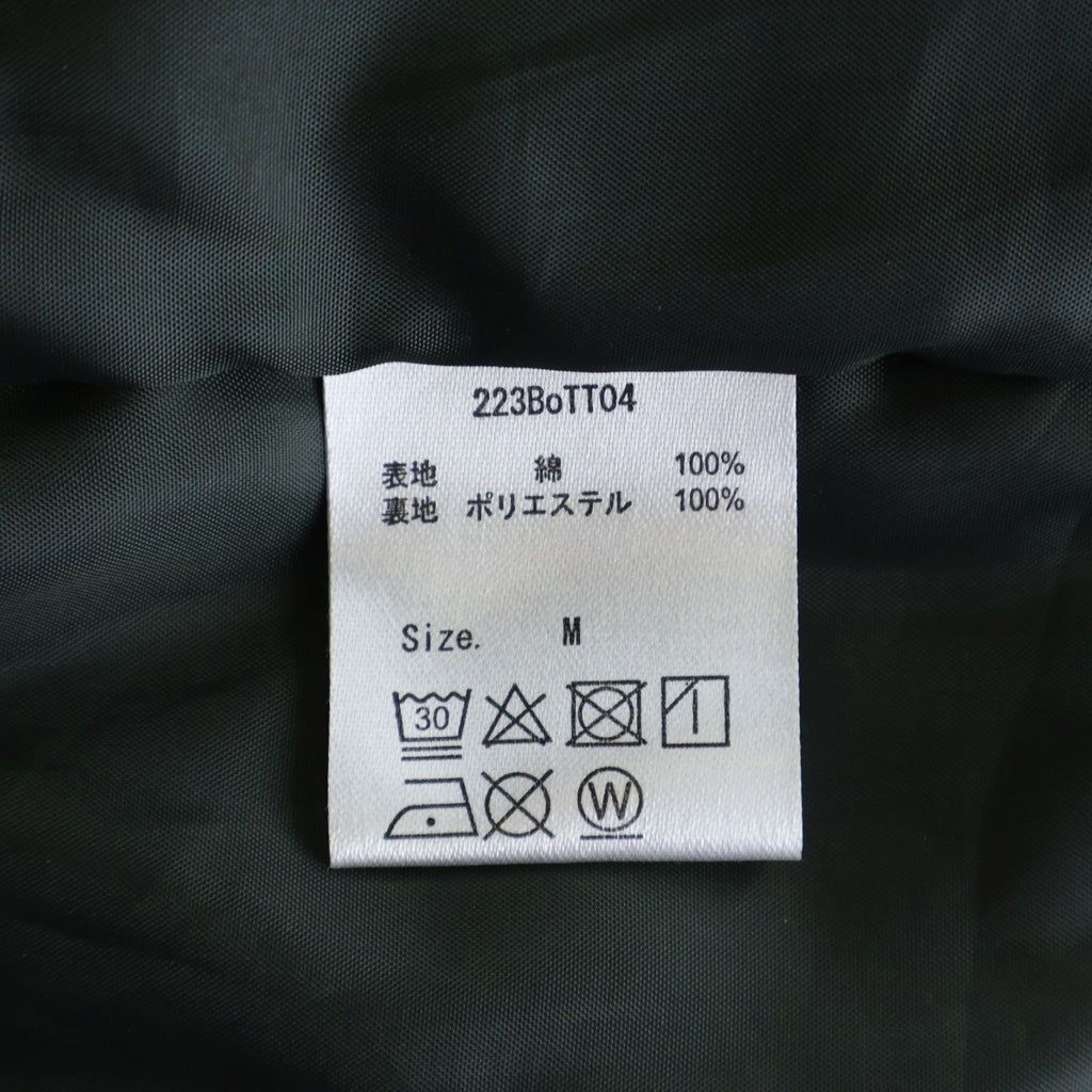 BoTT(ボット) 22AW COTTON RACING JACKET コットンレーシングジャケット ブルゾン ブラウン 223BoTT04