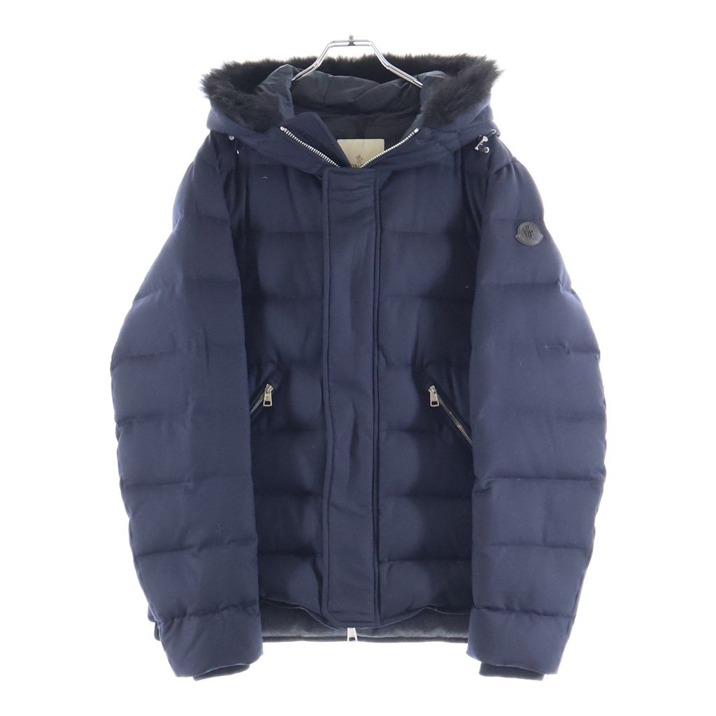 MONCLER(モンクレール) BERNIER GIUBBOTTO DOWN JACKET ベルニエ ファー付きダウンジャケット ネイビー A20914188025 54272