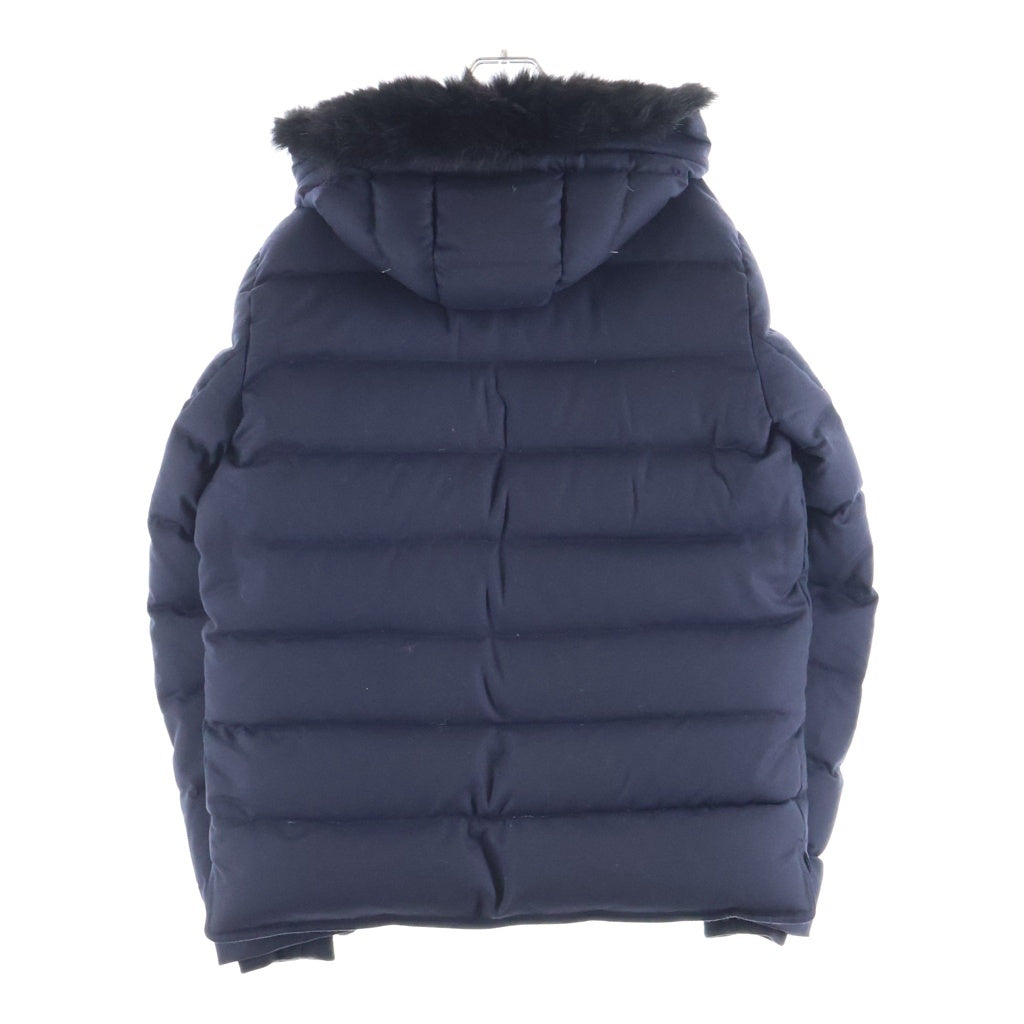 MONCLER(モンクレール) BERNIER GIUBBOTTO DOWN JACKET ベルニエ ファー付きダウンジャケット ネイビー A20914188025 54272