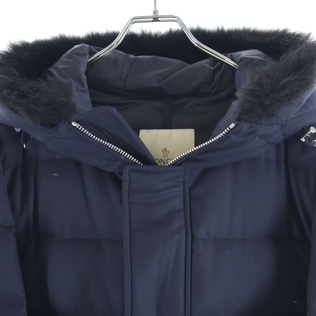 MONCLER(モンクレール) BERNIER GIUBBOTTO DOWN JACKET ベルニエ ファー付きダウンジャケット ネイビー A20914188025 54272