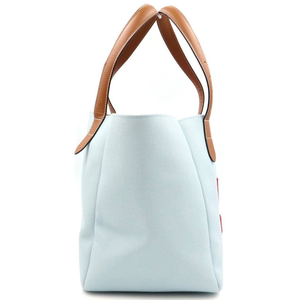 J.W.ANDERSON(ジェー ダブリュー アンダーソン) Belt Tote Logo Bag ベルト トート ロゴバッグ ロゴ刺繍 ブルー/レッド/ブラウン レディース