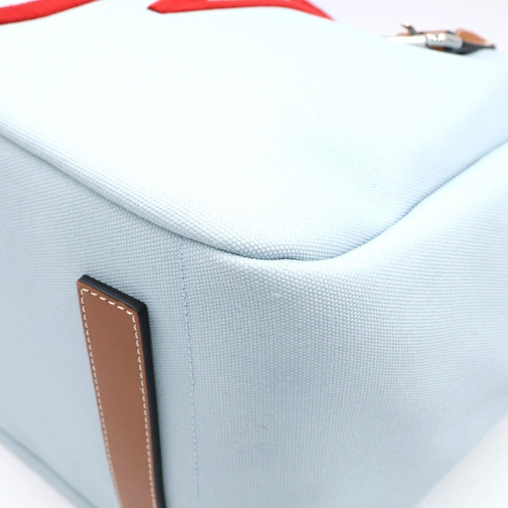 J.W.ANDERSON(ジェー ダブリュー アンダーソン) Belt Tote Logo Bag ベルト トート ロゴバッグ ロゴ刺繍 ブルー/レッド/ブラウン レディース