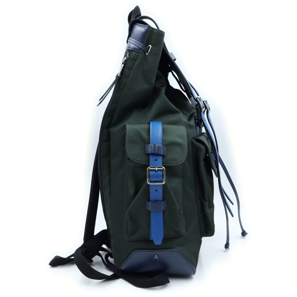 JIMMY CHOO(ジミーチュウ) Luxus Rucksack Wixon ウィクソン リュックサック ブラック/ブルー
