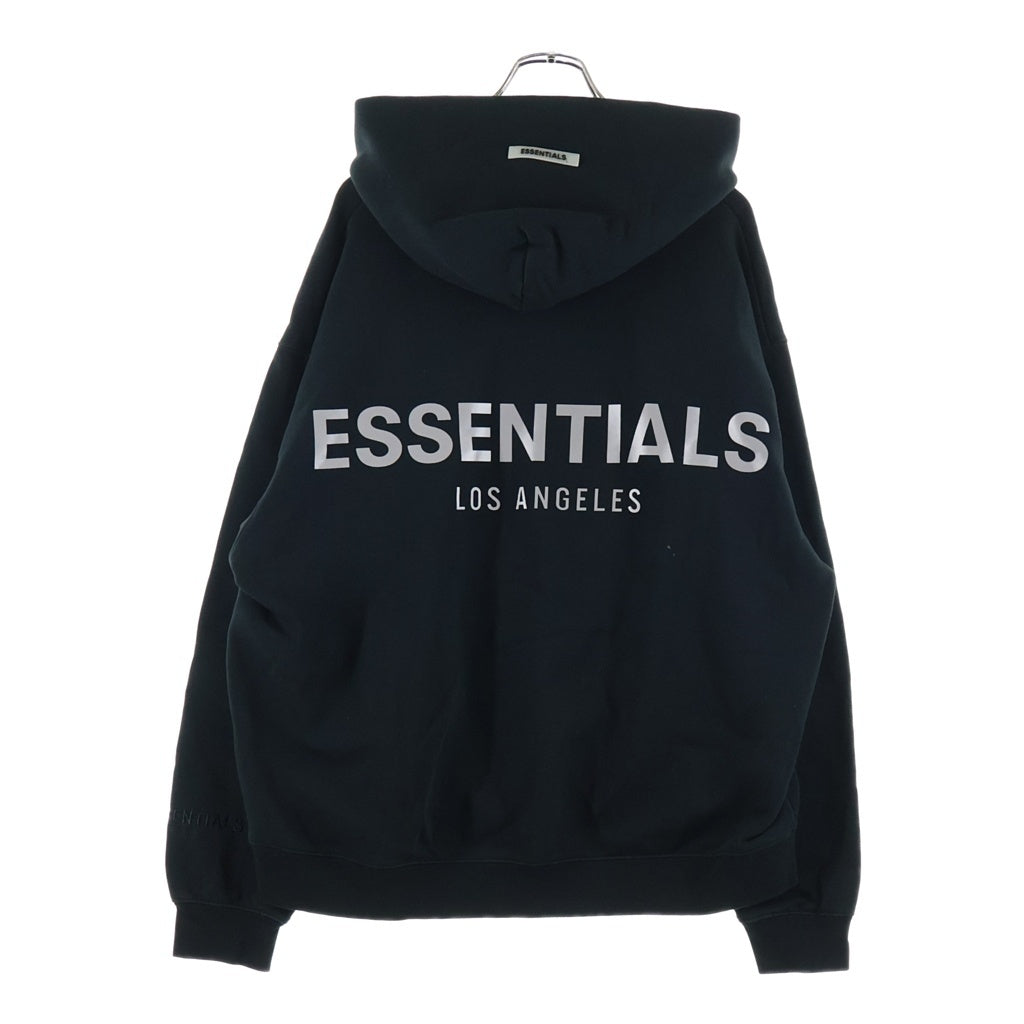 FEAR OF GOD ESSENTIALS(フィアオブゴッド エッセンシャルズ) LOS ANGELS LOGO スウェット プルオーバーパーカー フーディー ブラック