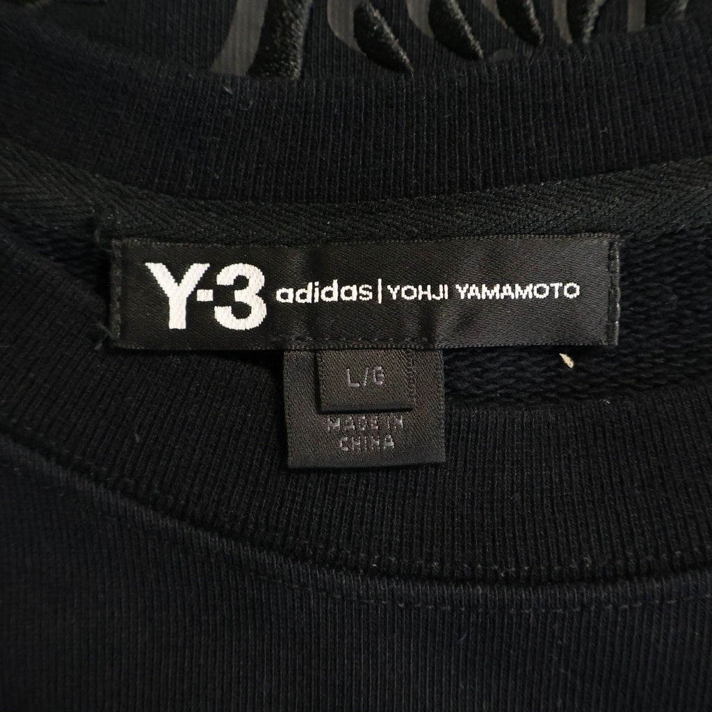 Y-3(ワイスリー) CRAFT CREW SWEATSHIRT 爆走黒鴉 クルーネック スウェットトレーナー ブラック GD5060