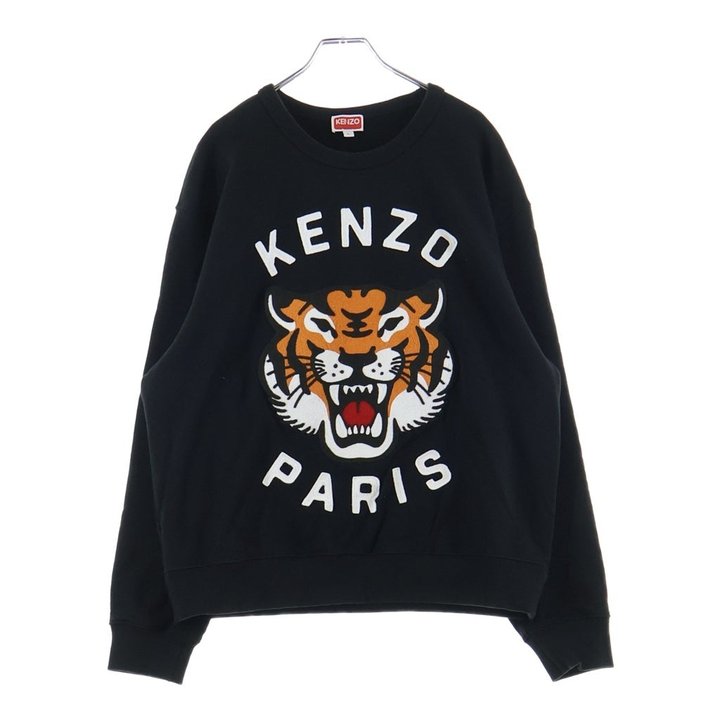 KENZO(ケンゾー) LUCKY TIGER ラッキータイガー クルーネックトレーナー スウェット ブラック FE68SW1064MF