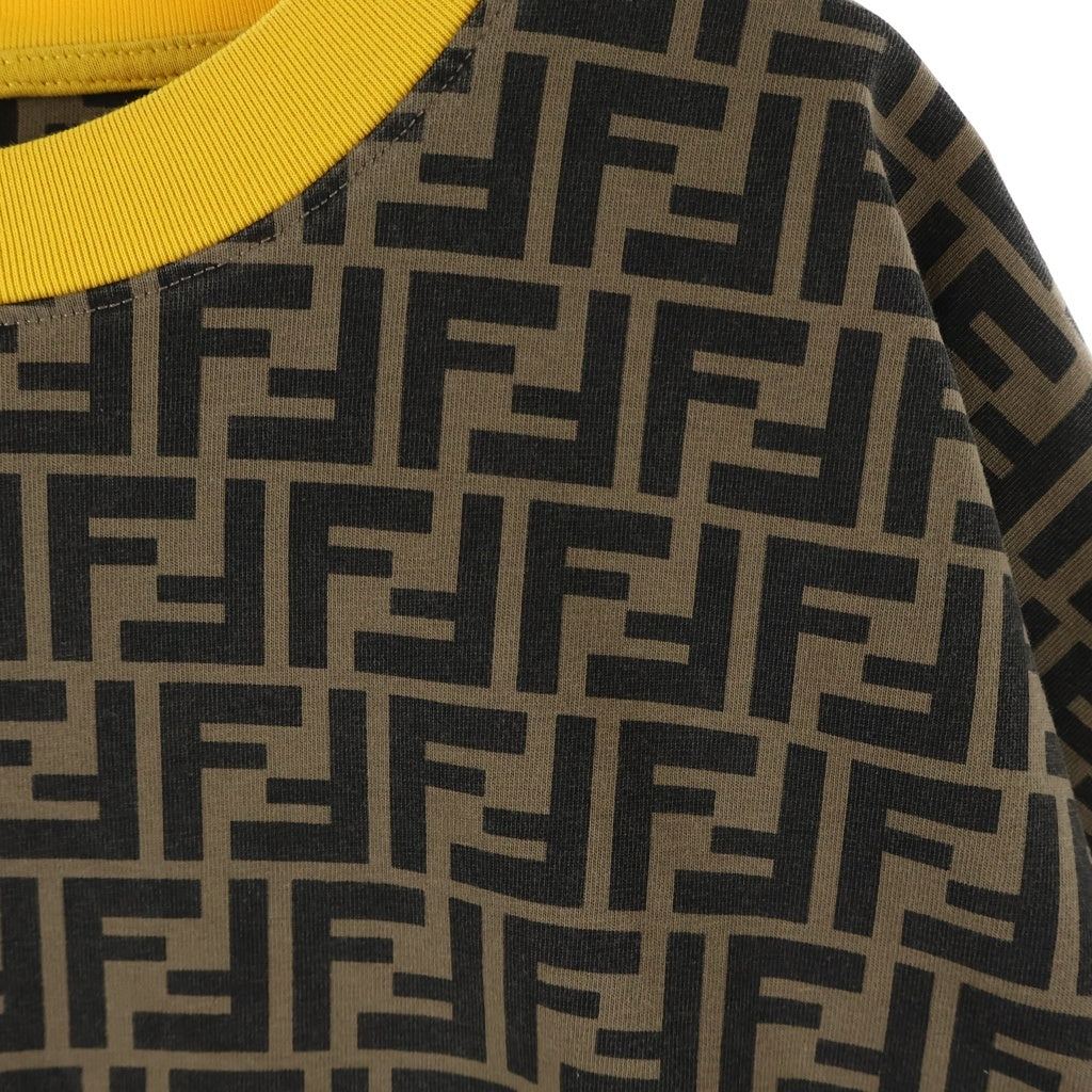 FENDI(フェンディ) ズッカ柄 総柄 半袖Tシャツ カットソー ブラウン