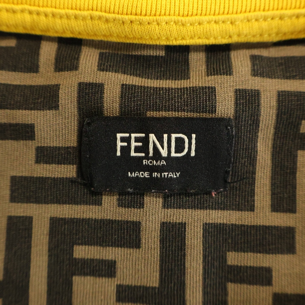 FENDI(フェンディ) ズッカ柄 総柄 半袖Tシャツ カットソー ブラウン