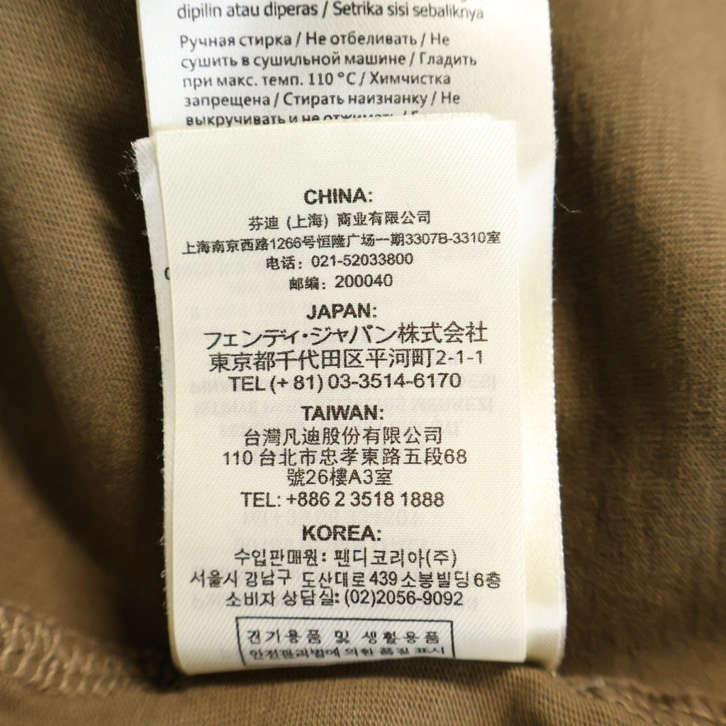 FENDI(フェンディ) ズッカ柄 総柄 半袖Tシャツ カットソー ブラウン