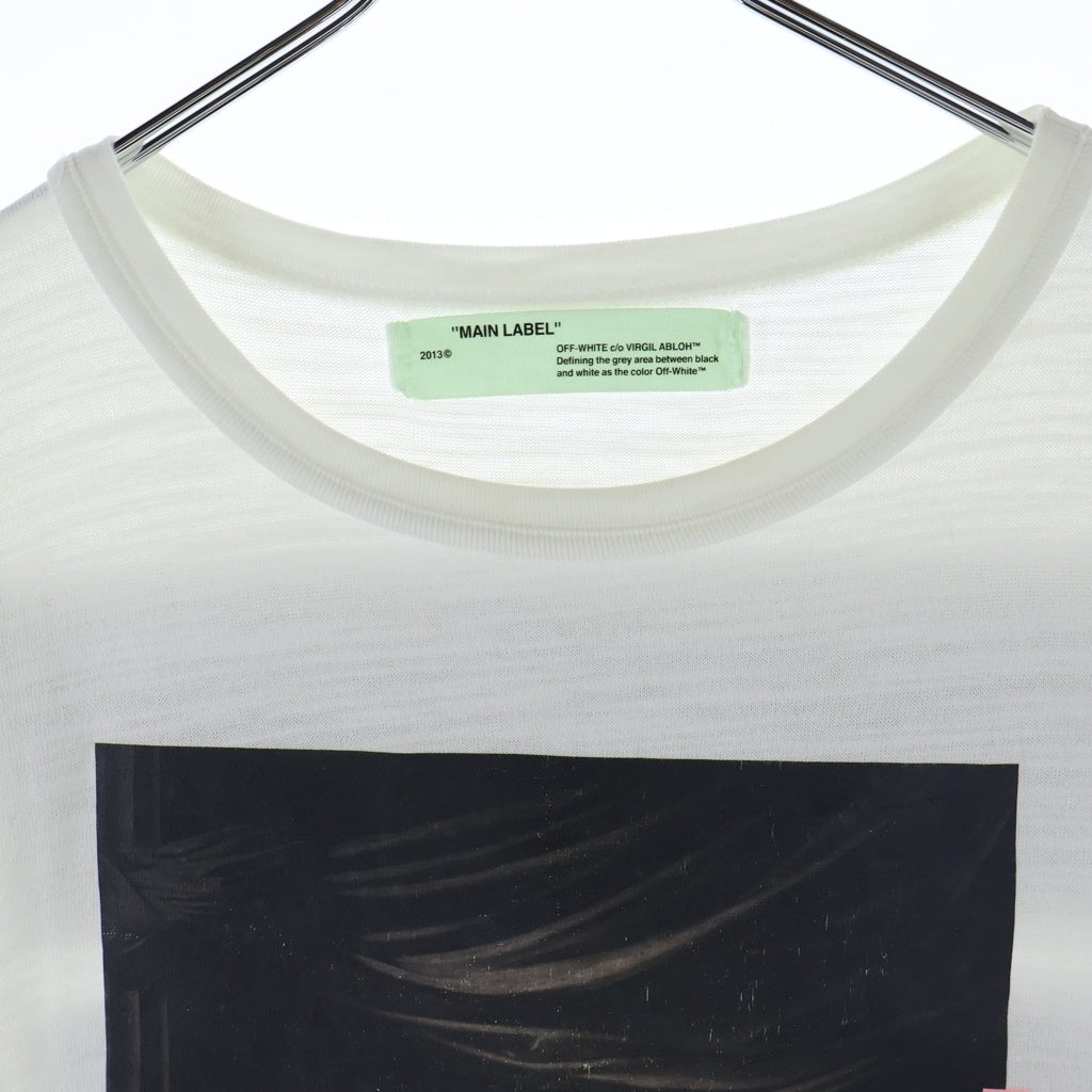 OFF-WHITE(オフホワイト) 17SS MIRROR CARAVAGGIO TEE プリント半袖Tシャツ カットソー ホワイト