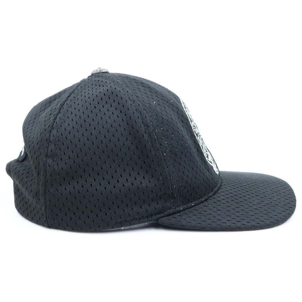 CHROME HEARTS(クロムハーツ) MESH CAP ホースシュー刺繍 スクロールラベル メッシュキャップ 帽子 ブラック