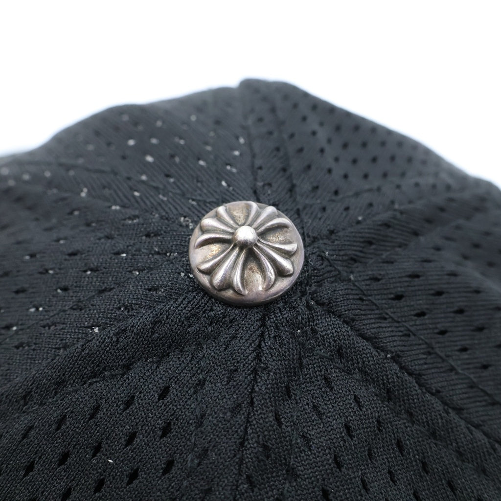 CHROME HEARTS(クロムハーツ) MESH CAP ホースシュー刺繍 スクロールラベル メッシュキャップ 帽子 ブラック