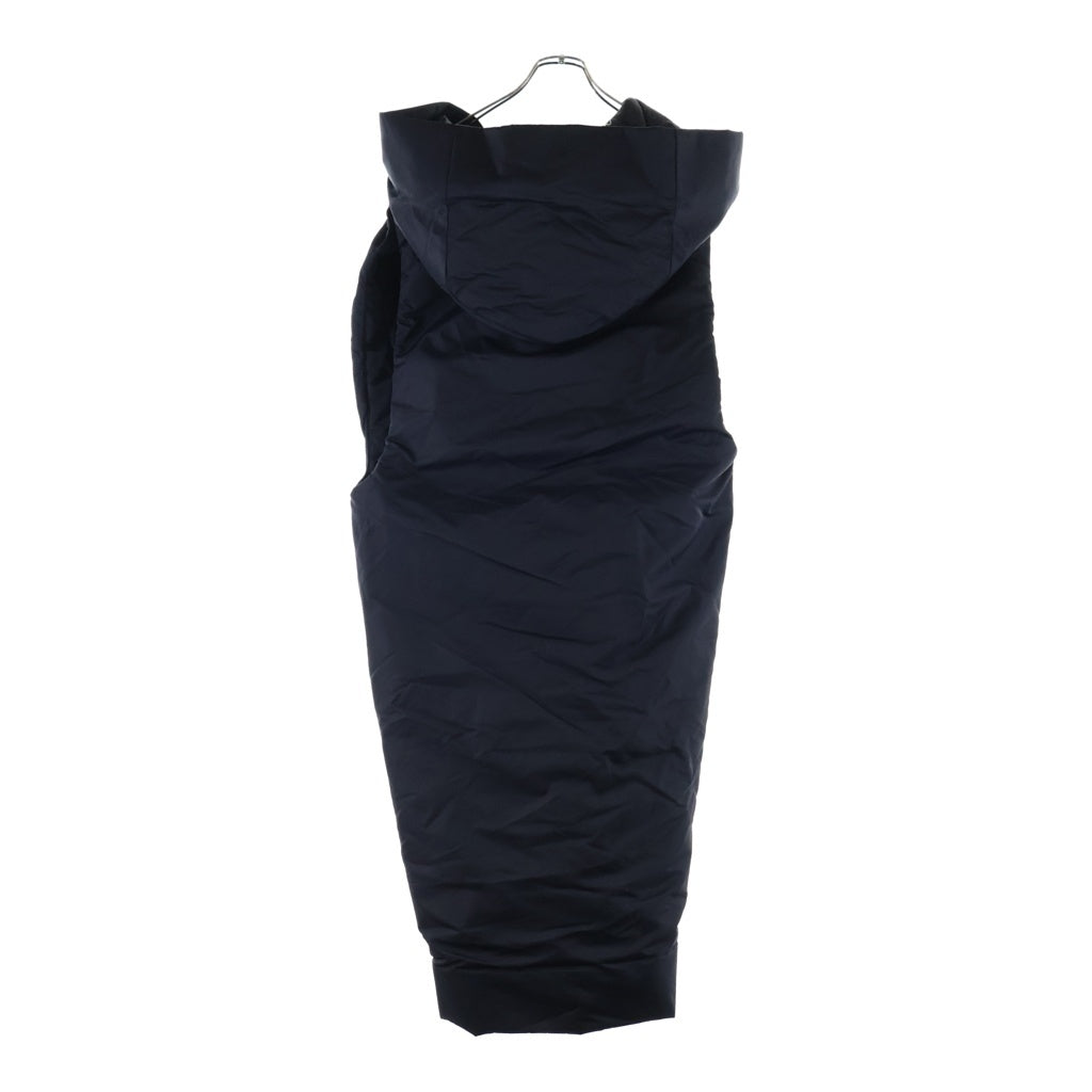 Rick Owens(リックオウエンス) 23AW Hooded Liner Coat フーデッド ノースリーブ パデッド コート ブラック RR02C7921BR