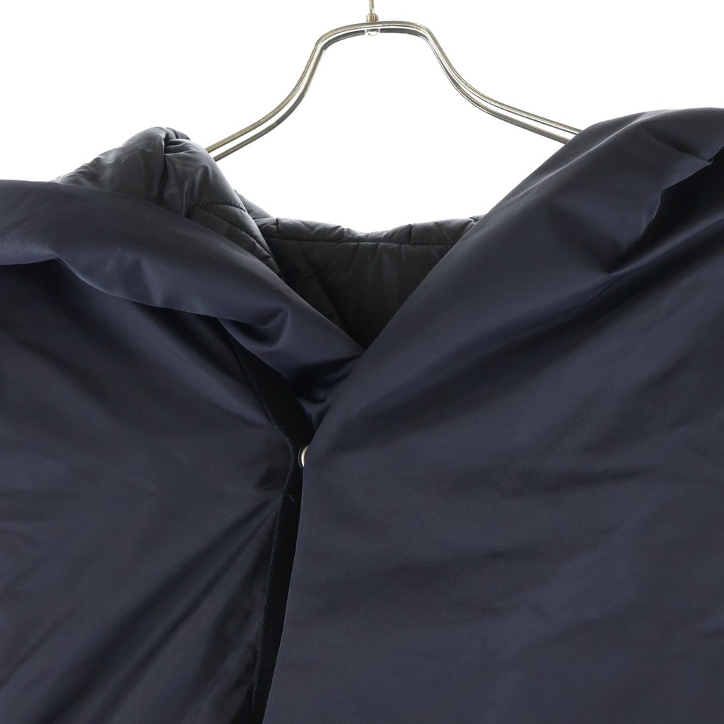 Rick Owens(リックオウエンス) 23AW Hooded Liner Coat フーデッド ノースリーブ パデッド コート ブラック RR02C7921BR