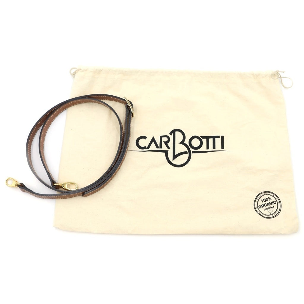 CARBOTTI(カルボッティ) ERIKA 445 エリカ 2WAY ハンドバッグ ショルダーバッグ レザー ブラウン レディース