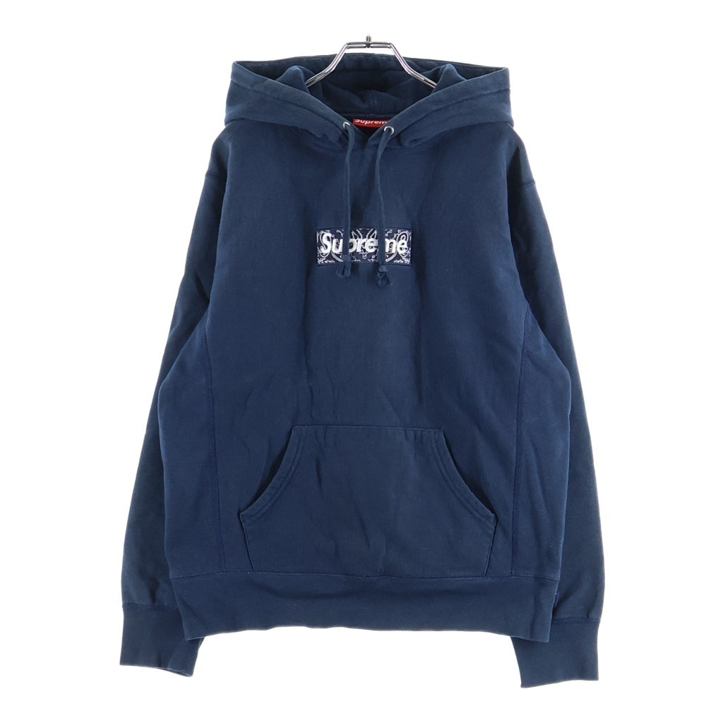 SUPREME(シュプリーム) 19AW Bandana Box Logo Hooded Sweatshirt バンダナ柄 ボックスロゴ プルオーバー パーカー