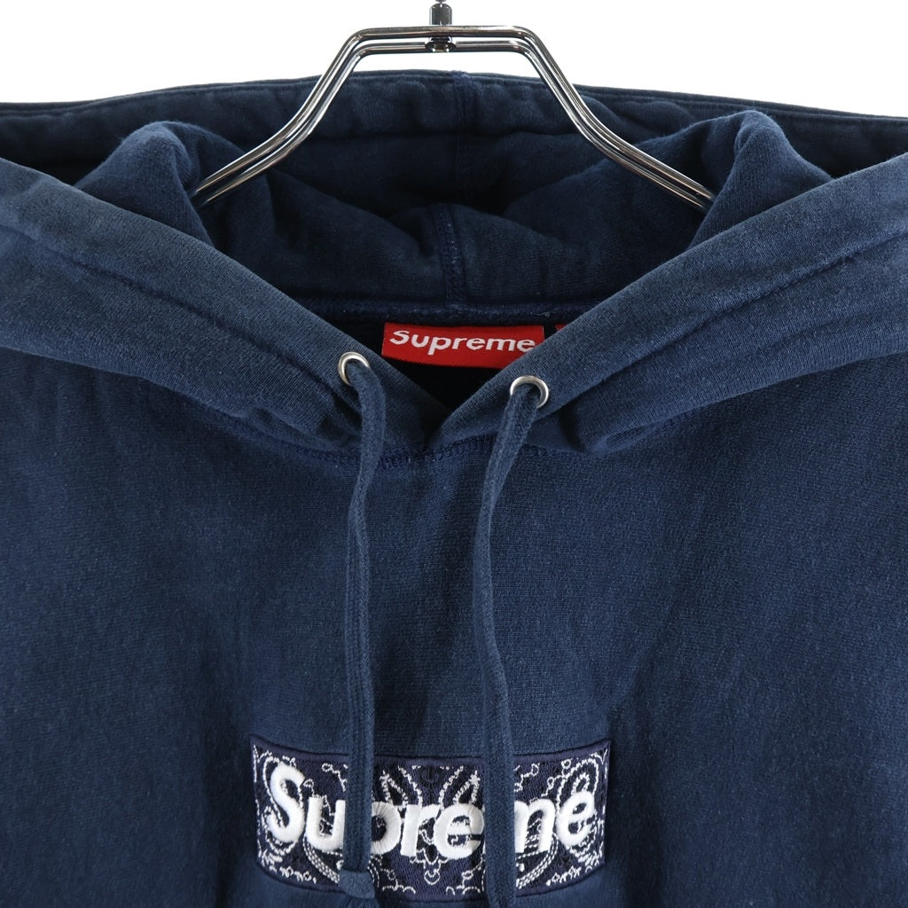 SUPREME(シュプリーム) 19AW Bandana Box Logo Hooded Sweatshirt バンダナ柄 ボックスロゴ プルオーバー パーカー