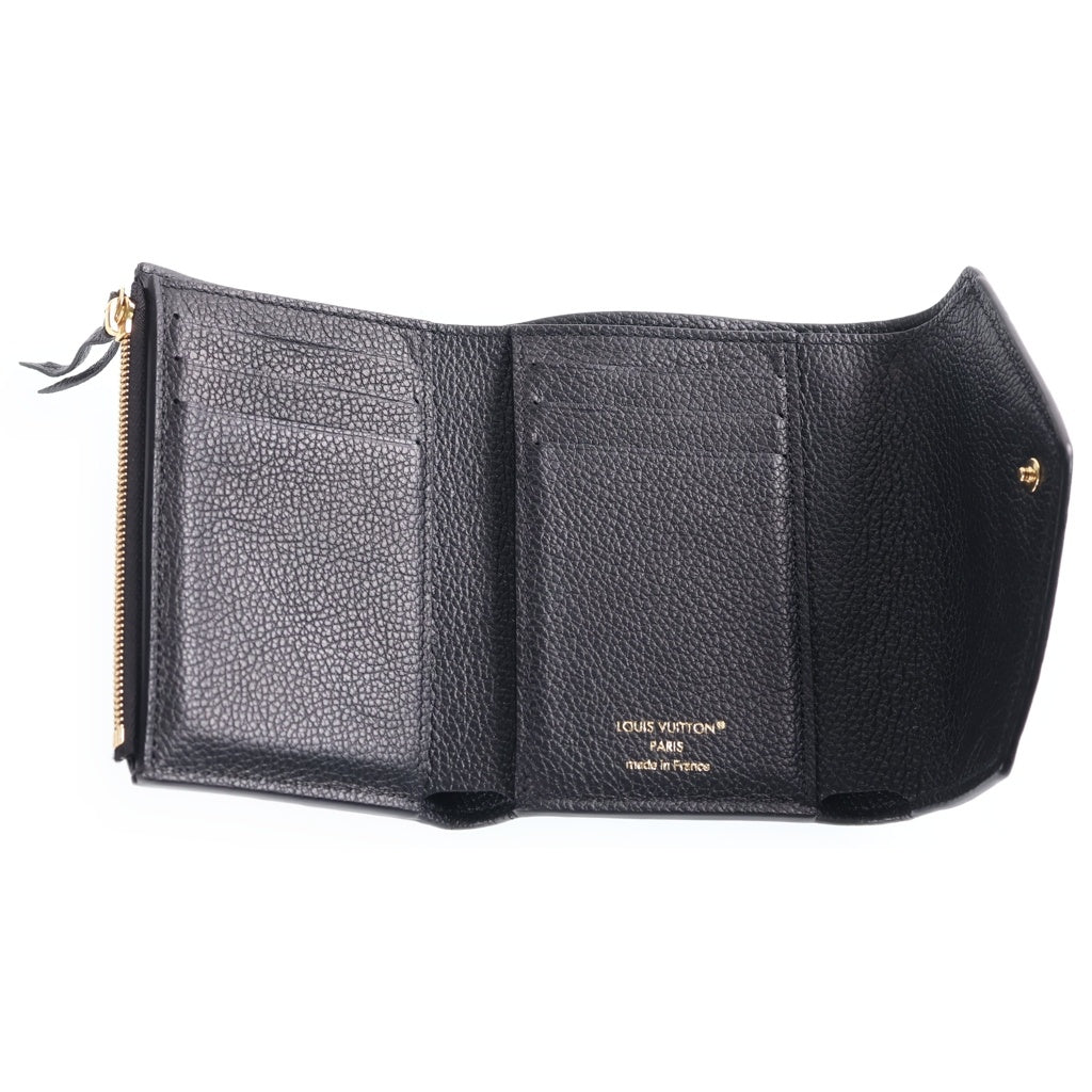 LOUIS VUITTON(ルイヴィトン) PORTEFEUILLE VICTORINE モノグラム ポルトフォイユ ヴィクトリーヌ ウォレット 三つ折り財布 ブラック M64060 レディース