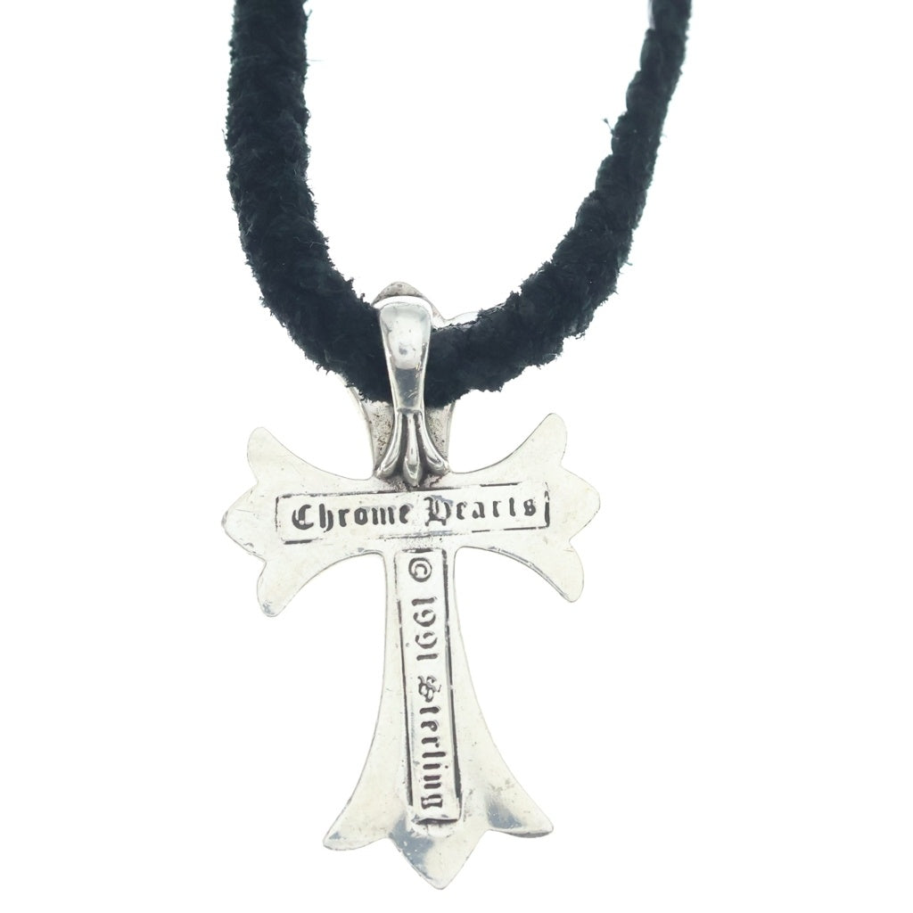 CHROME HEARTS(クロムハーツ) CH CRS SMLスモールCHクロス BC ボロチップブレイド ネックレス シルバー BCA220