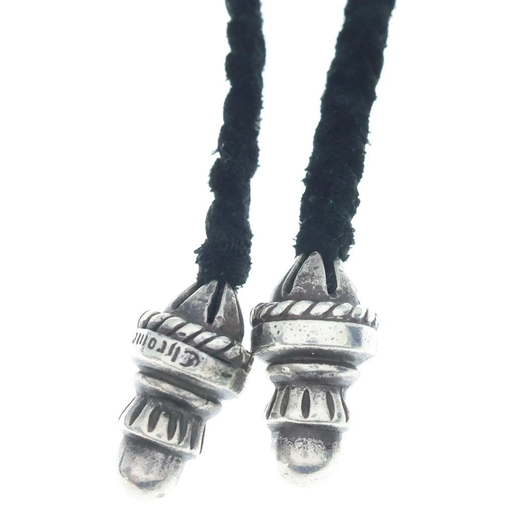 CHROME HEARTS(クロムハーツ) CH CRS SMLスモールCHクロス BC ボロチップブレイド ネックレス シルバー BCA220