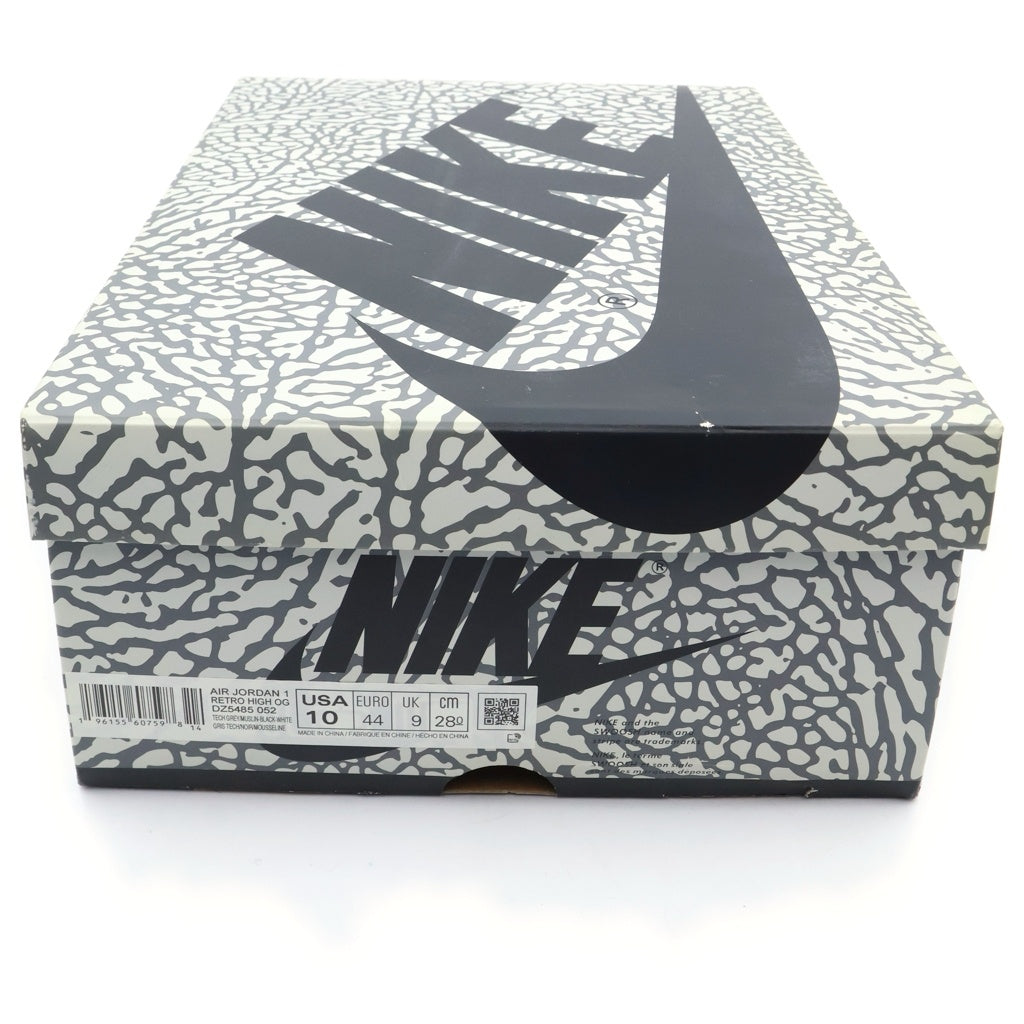 NIKE(ナイキ) AIR JORDAN 1 RETRO HIGH OG WHITE CEMENT ELEPHANT エアジョーダン1 ホワイトセメント ハイカットスニーカー ホワイト/グレー US10/28cm DZ5485-052