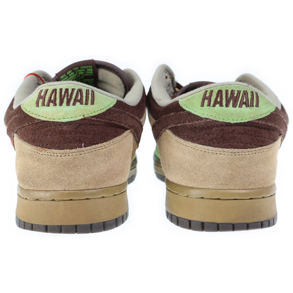 NIKE(ナイキ) 【観賞用 2004年製】 ×KICKS HI DUNK LOW ALOHA キックス ハイ ダンク アロハ ローカットスニーカー ブラウン/グリーン US11/29cm 310661-221