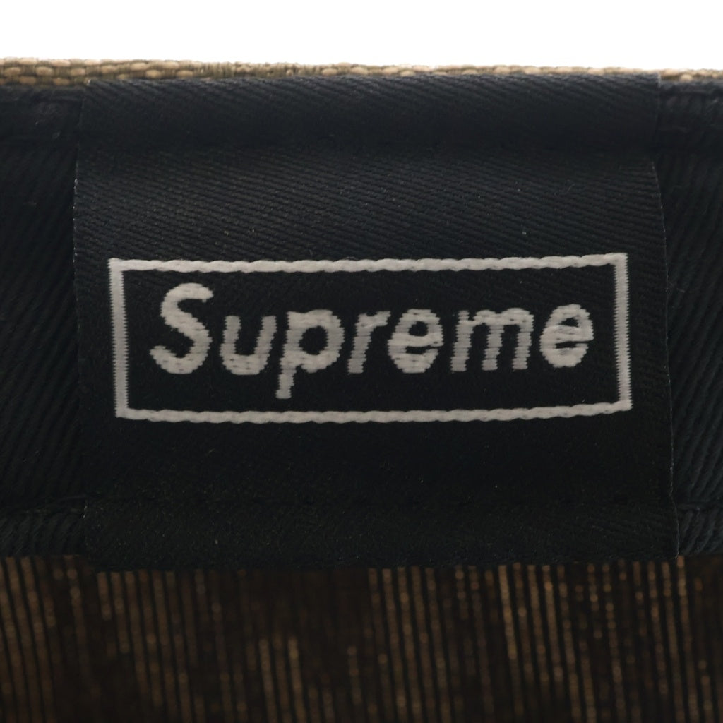 SUPREME(シュプリーム) 18SS ×NEW ERA Monogram Box Logo ニューエラ モノグラム ボックスロゴ 6パネルキャップ 帽子 ブラウン