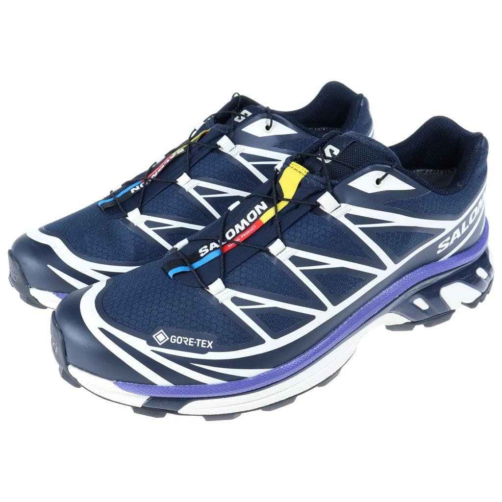 SALOMON(サロモン) XT-6 GORE-TEX CARBON/VANILLA ICE/LIBERTY ローカットスニーカー ゴアテックス ブルー US12/30.0cm 477325
