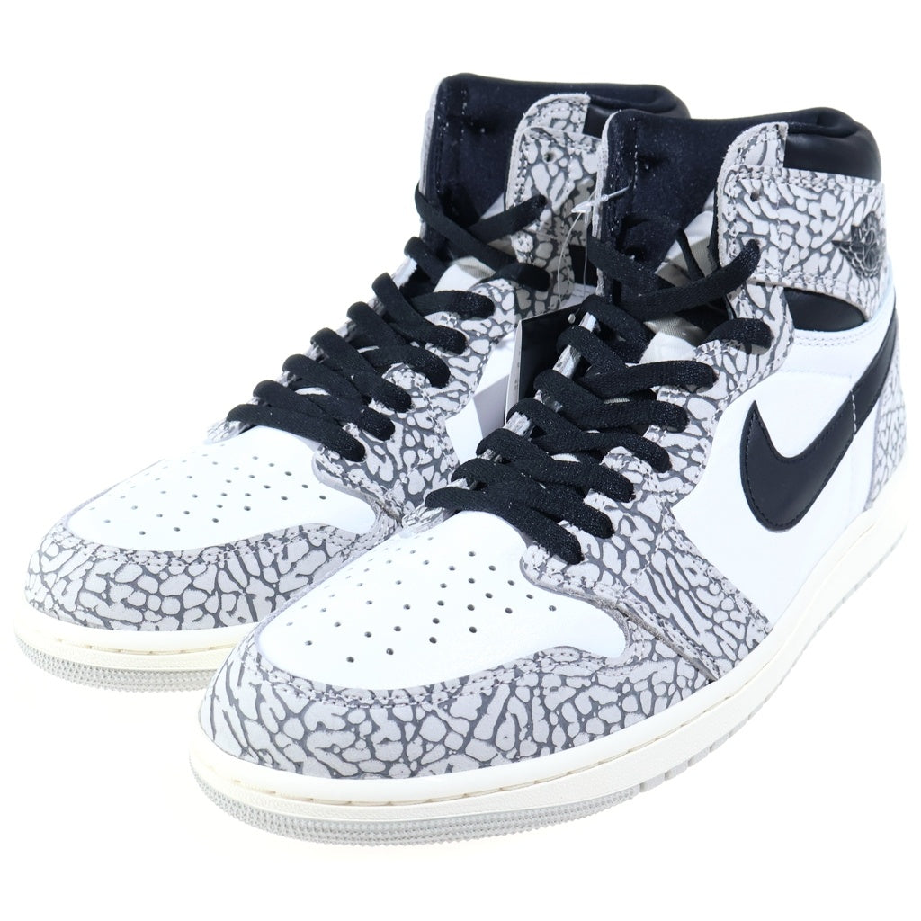 NIKE(ナイキ) AIR JORDAN 1 RETRO HIGH OG WHITE CEMENT ELEPHANT DZ5485-052 エアジョーダン1 ホワイトセメント ハイカットスニーカー ホワイト/グレー US12/30.0cm