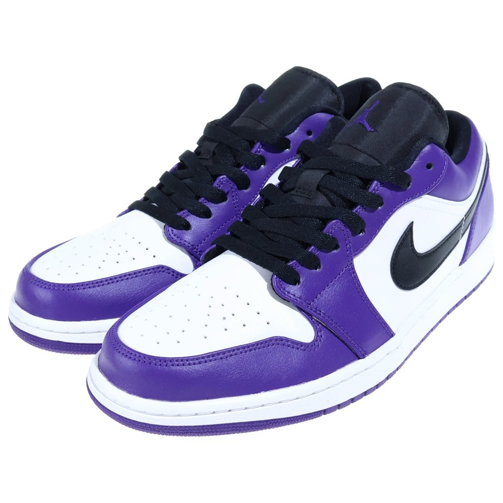 NIKE(ナイキ) AIR JORDAN LOW COURT PURPLE 553558-500 エアジョーダン 1 コートパープル ローカットスニーカー ホワイト/パープル US12/30cm