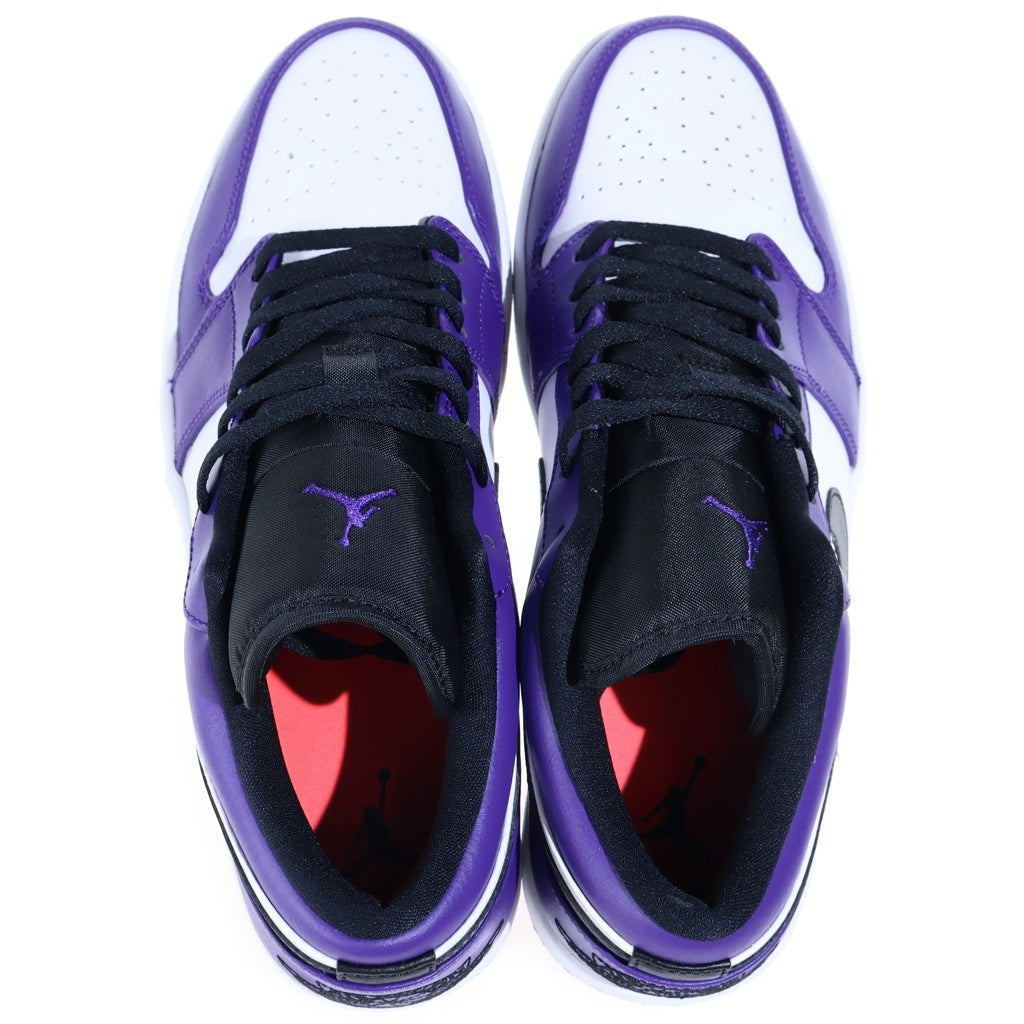 NIKE(ナイキ) AIR JORDAN LOW COURT PURPLE 553558-500 エアジョーダン 1 コートパープル ローカットスニーカー ホワイト/パープル US12/30cm