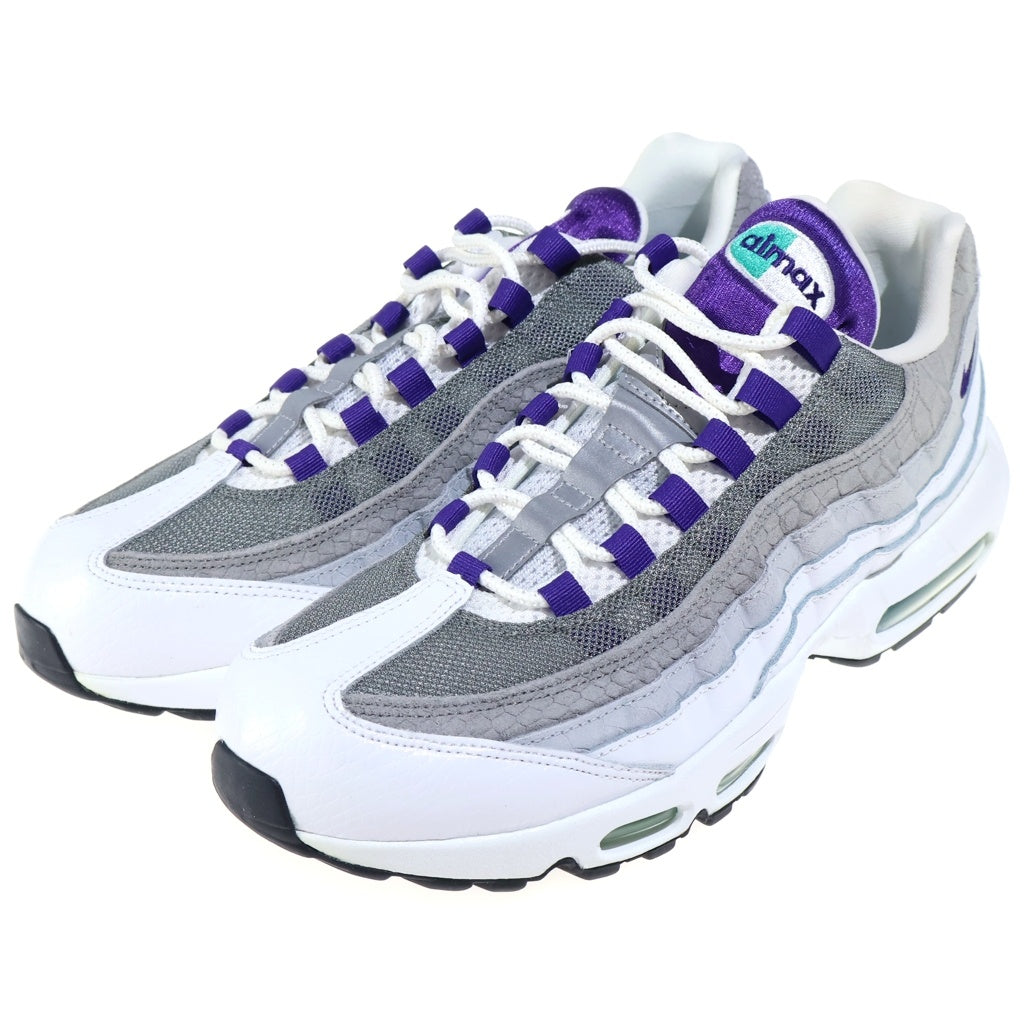 NIKE(ナイキ) AIR MAX 95 GRAPE SNAKESKIN AO2450-101 エアマックス95 グレープ スネークスキン/グレープグラデ ローカットスニーカー ホワイト/グレー US12/30.0cm