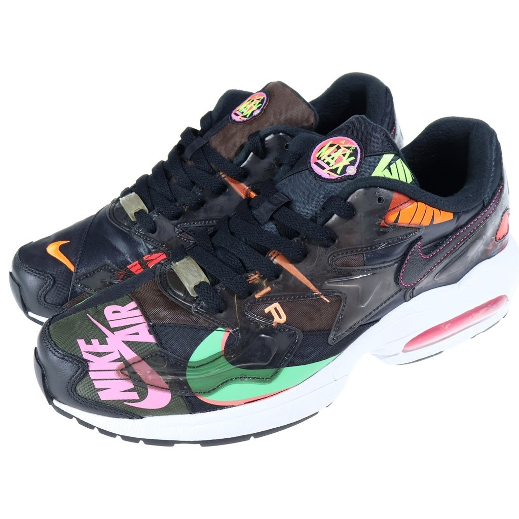 NIKE(ナイキ) × atmos AIR MAX 2 LIGHT CI5590-001 アトモス エアマックス2 ライト QS ローカットスニーカー ブラック US12/30.0cm