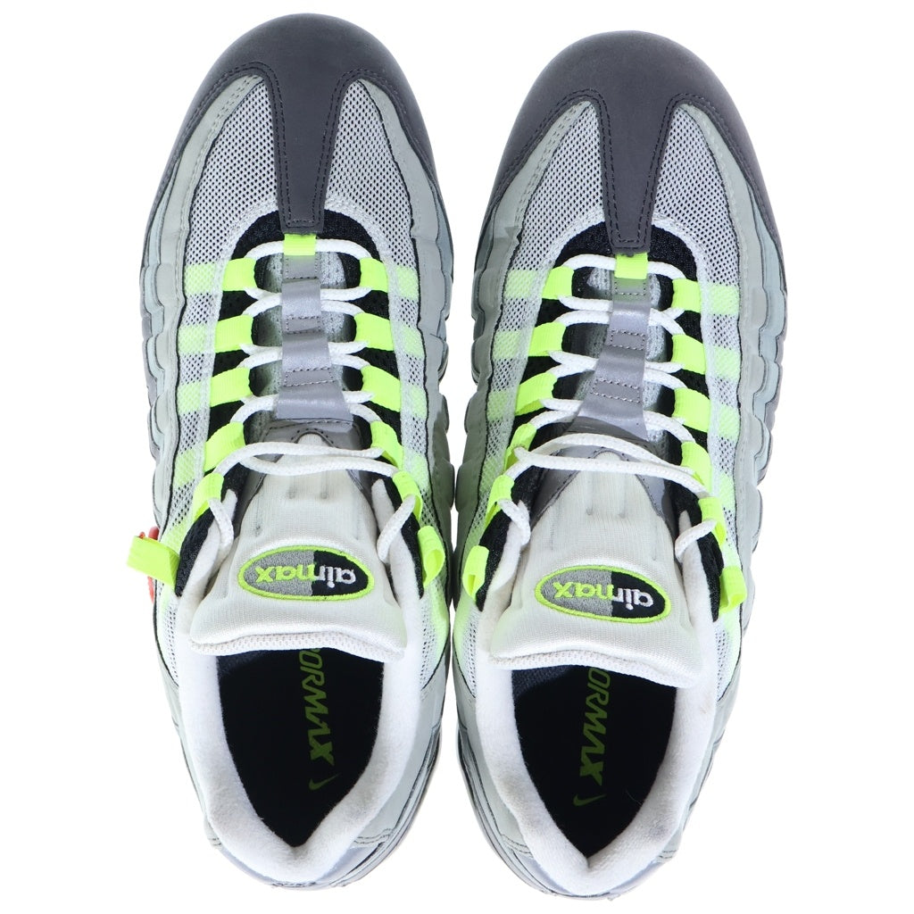 NIKE(ナイキ) AIR VAPORMAX 95 NEON AJ7292-001エアヴェイパーマックス ネオン ローカットスニーカー グレー/イエロー US12/30.0cm AJ7292-001