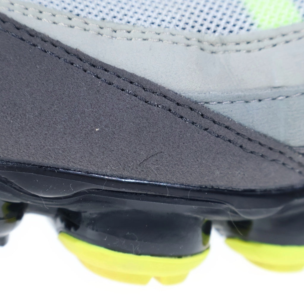 NIKE(ナイキ) AIR VAPORMAX 95 NEON AJ7292-001エアヴェイパーマックス ネオン ローカットスニーカー グレー/イエロー US12/30.0cm AJ7292-001