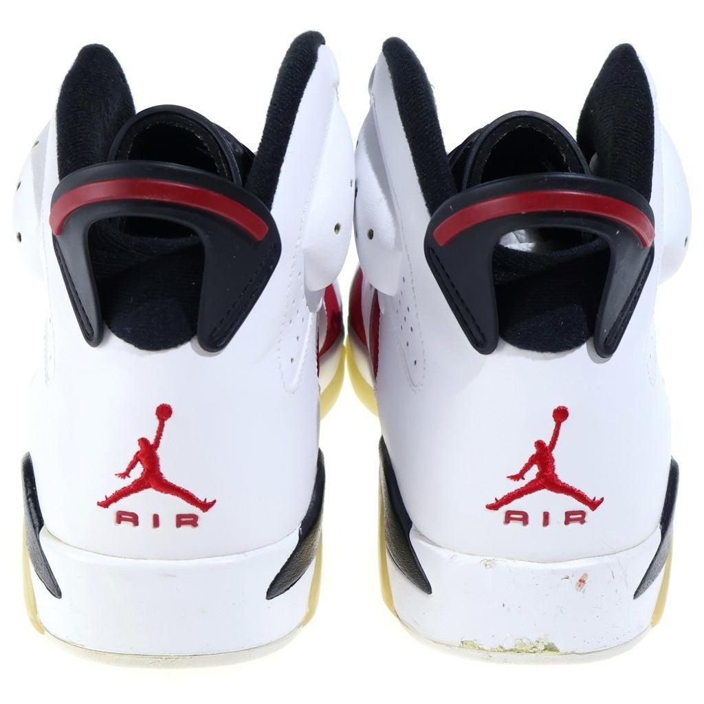 NIKE(ナイキ) 【観賞用】2008年製 AIR JORDAN 6 COLLEZIONE CARMIN エアジョーダン6カーマインハイカットスニーカー ホワイト/レッド US12/30.0cm 322719-161