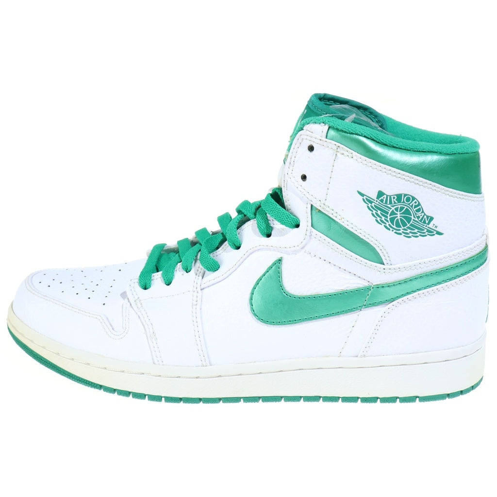 NIKE(ナイキ) AIR JORDAN 1 RETRO HIGH DO THE RIGHT THING エアジョーダン1 レトロ ハイ ドゥーザライトシング ハイカットスニーカー ホワイト/グリーン US12/30.0cm 332550-131