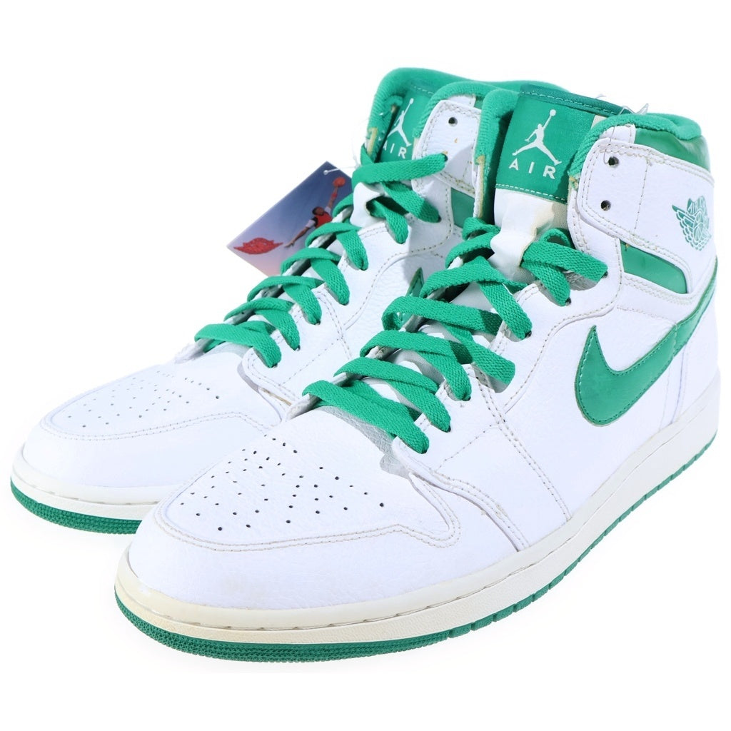 NIKE(ナイキ) AIR JORDAN 1 RETRO HIGH DO THE RIGHT THING エアジョーダン1 レトロ ハイ ドゥーザライトシング ハイカットスニーカー ホワイト/グリーン US12/30.0cm 332550-131