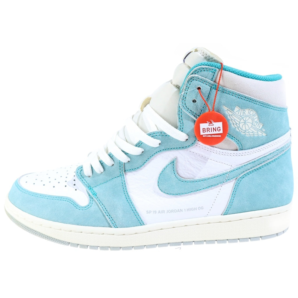 NIKE(ナイキ) AIR JORDAN1 RETRO HIGH OG エアジョーダン1 ターボグリーン ハイカットスニーカー ホワイト/グリーン US12/30.0cm 555088-311