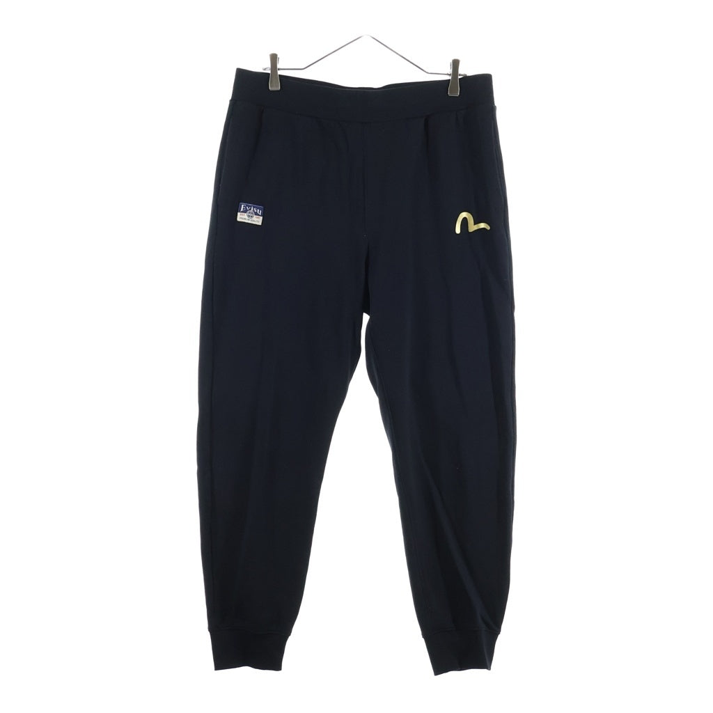 EVISU(エビス) カモメと鶴の恩返し大黒プリント レギュラーフィット スウェットパンツ ブラック 2EAHTM5SP1237XXCT
