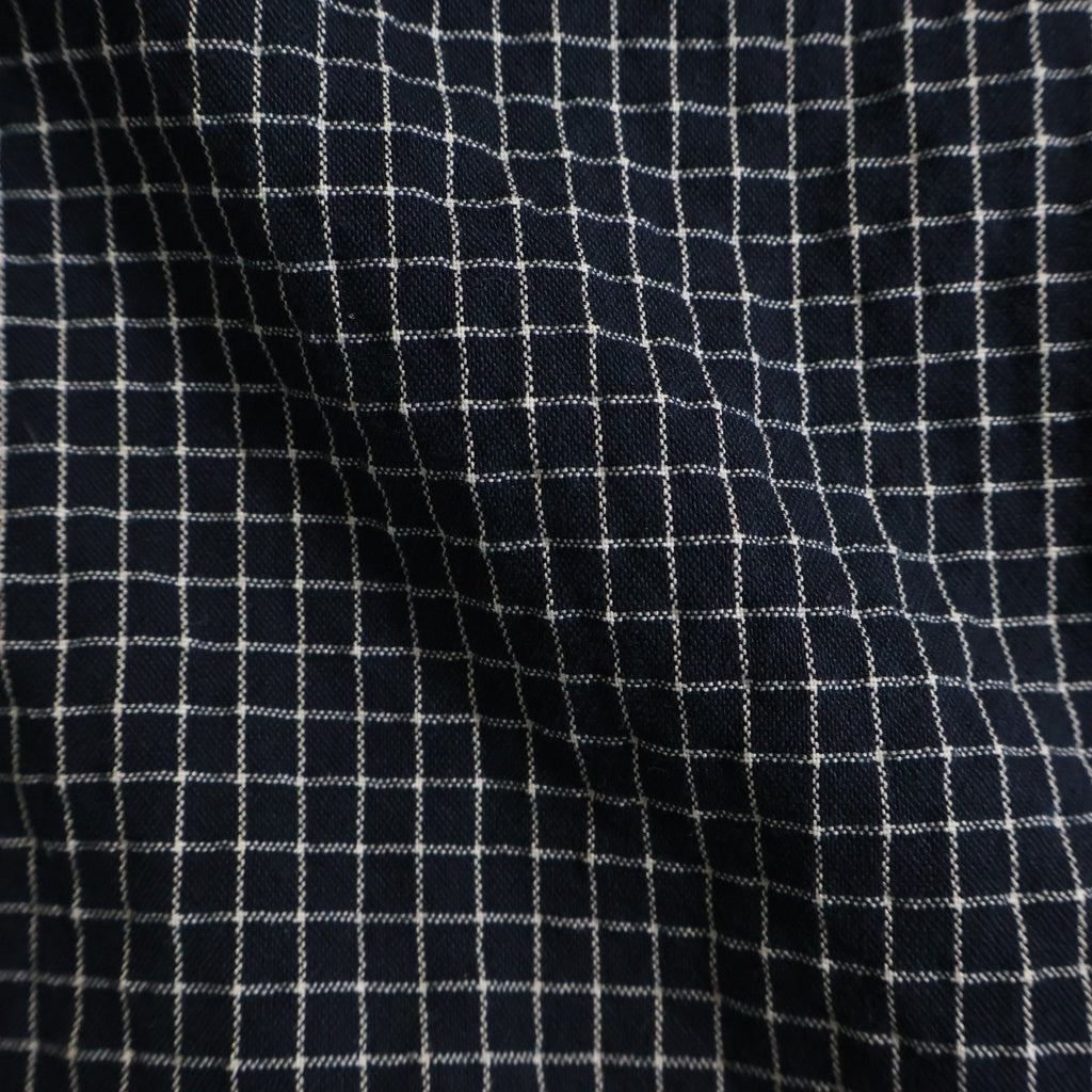 THE BLACK EYE PATCH(ブラックアイパッチ) GRID PATTERNED OE LOGO ANORAK グリッドパターン OEロゴ アノラックパーカー ジャケット ネイビー BEP-25SS-076
